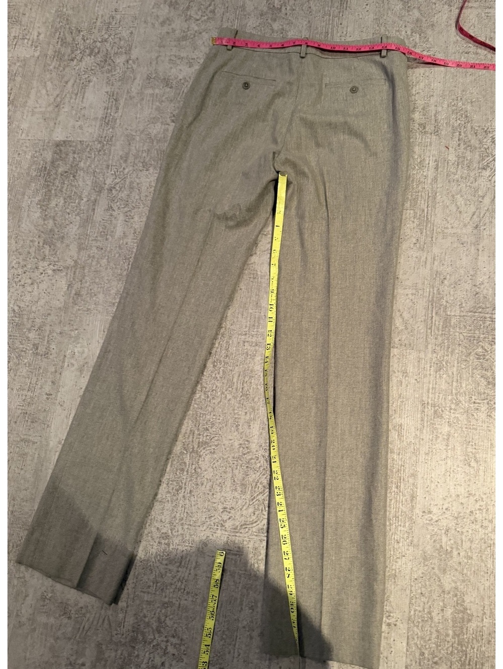 NWOT Ralph Lauren Black Label wool/cashmere grey trouser work pant 8 - Picture 2 of 4